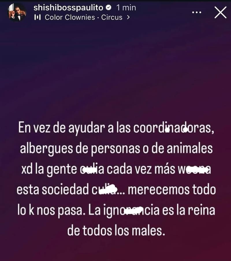 El artista se lanzó contra Naya Fácil.