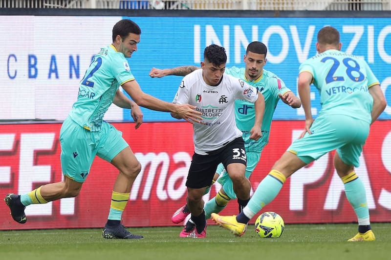 Spezia y Hellas Verona definirán a un partido quien pasará a ser de la Serie B. (Twitter)