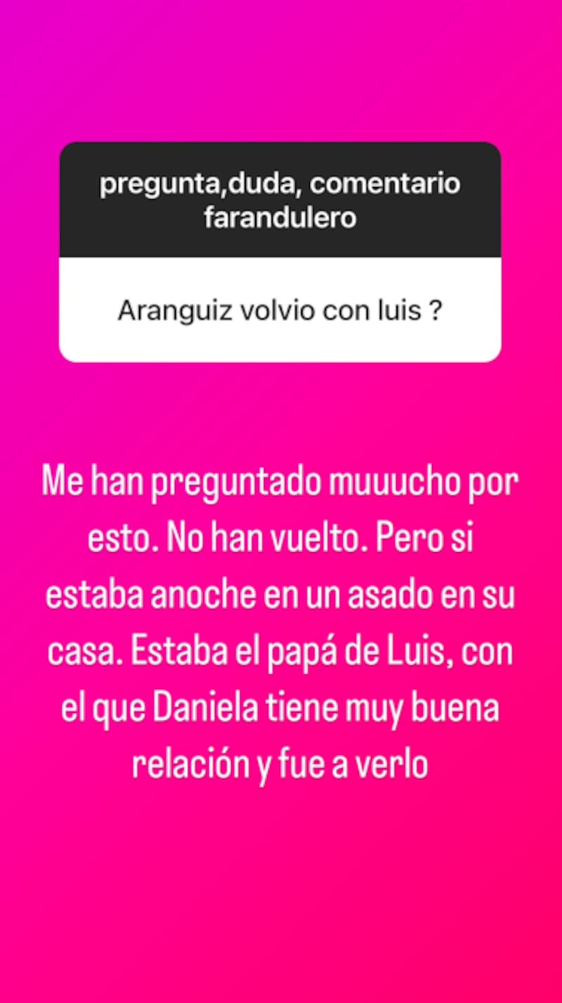 Esta fue la historia de Cecilia Gutiérrez aclarando los rumores de reconciliación.