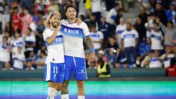 Cimbi y Justo Giani brillaron: el 1 por 1 de la goleada de la UC a Palestino en el Claro Arena