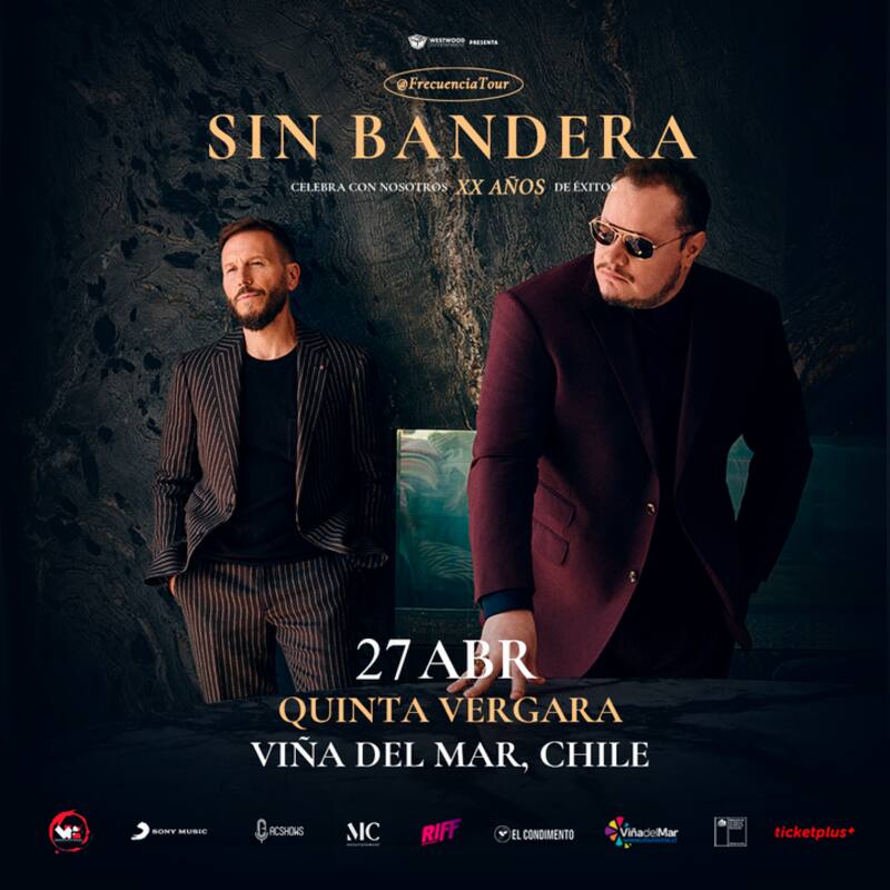 Sin Bandera regresa a Chile a la Quinta Vergara en Viña del Mar.