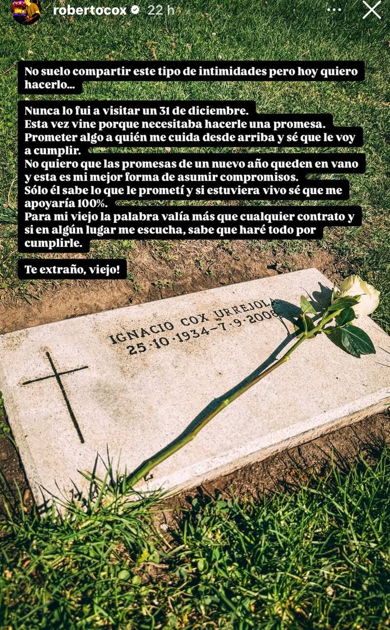 y su sentida promesa a su fallecido padre.