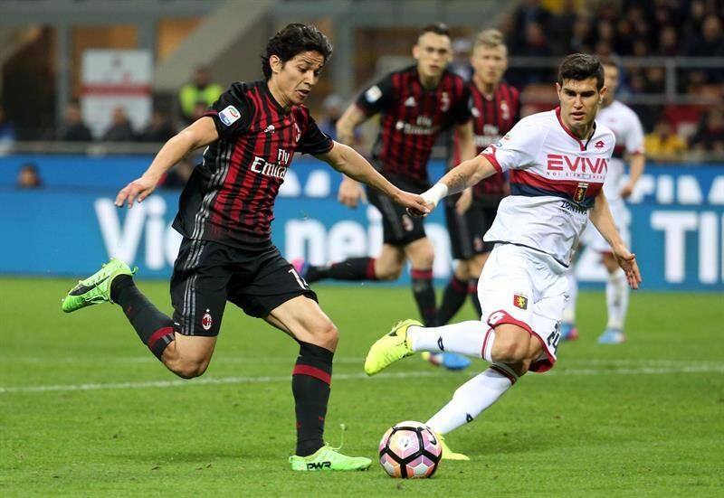Matías Fernández jugó 13 partidos en el Milan