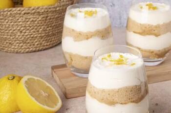Prepara esta exquisita y rápida receta de mousse de limón con solo 4 ingredientes