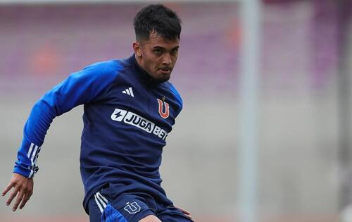 Yahir Salazar jugó de titular en el partido entre la U y Deportes La Serena.