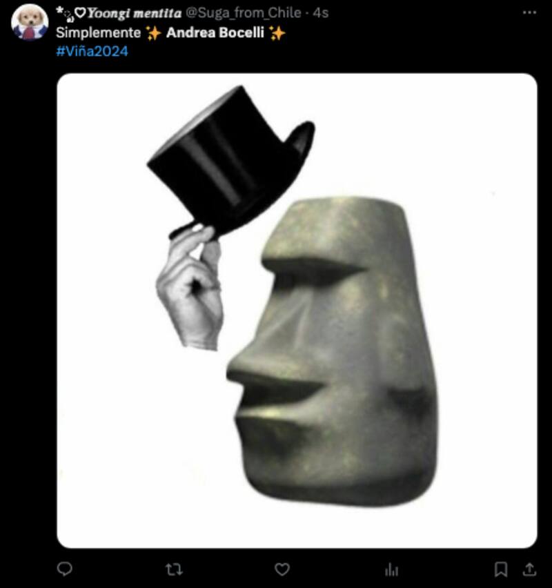 Memes tras la presentación de Andrea Bocelli.