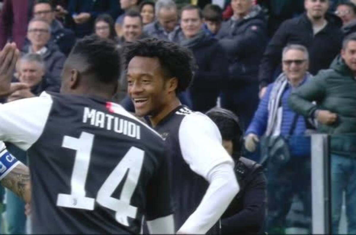 Pase magistral de Matuidi y definición exquisita de Cuadrado para el gol de la Juventus