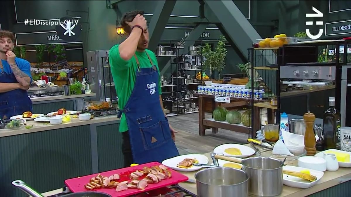 La dura sanción que recibió Camilo Huerta tras no alcanzar a emplatar su preparación en "El Discípulo del Chef"
