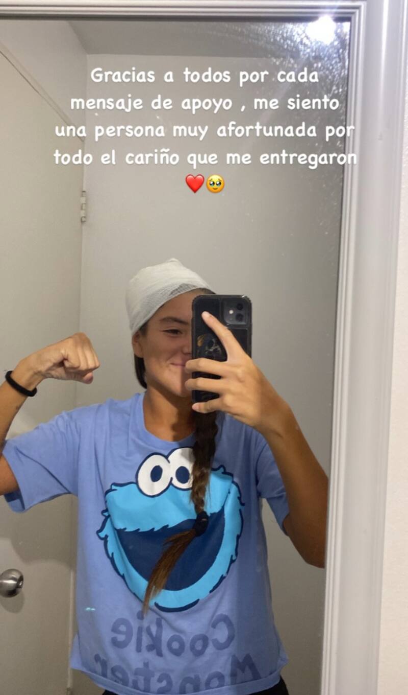 La jugadora de Coquimbo agradeció el apoyo a través de sus redes sociales. Foto: @_millones_11