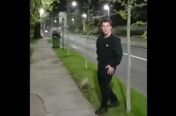 ¿Quién es Andrés Barros Vicuña, el joven que se grabó destruyendo un grifo en Las Condes?