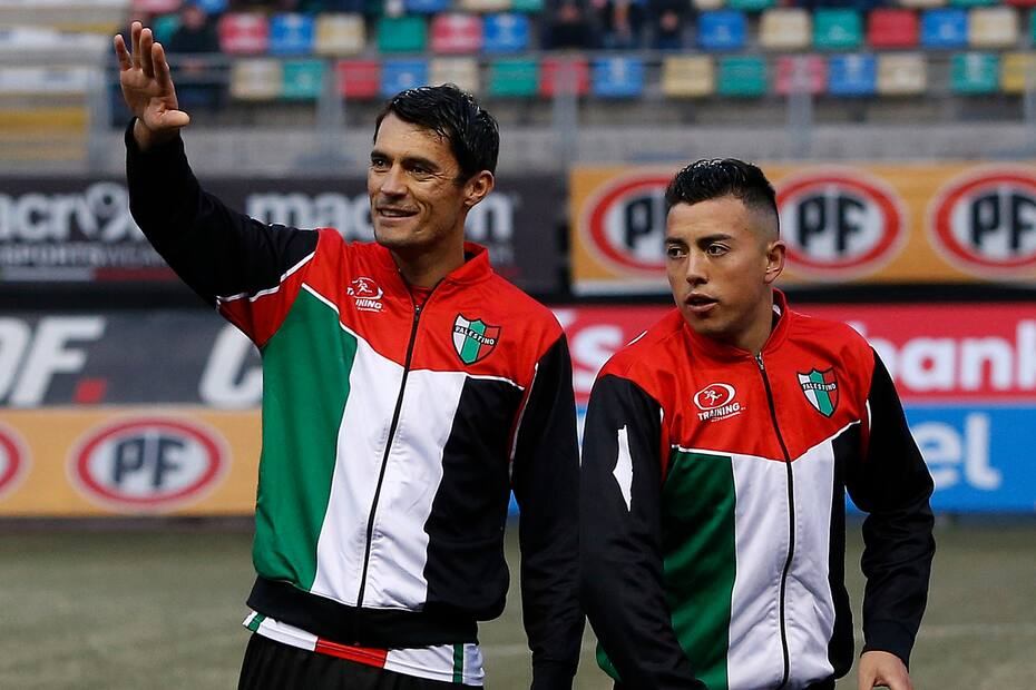 Marcos González se retiró con la camiseta de Palestino. Crédito: Agencia Aton.