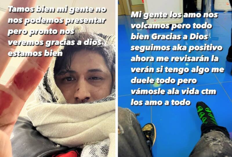 Tunechikid sufrió accidente automovilístico. Créditos: Instagram