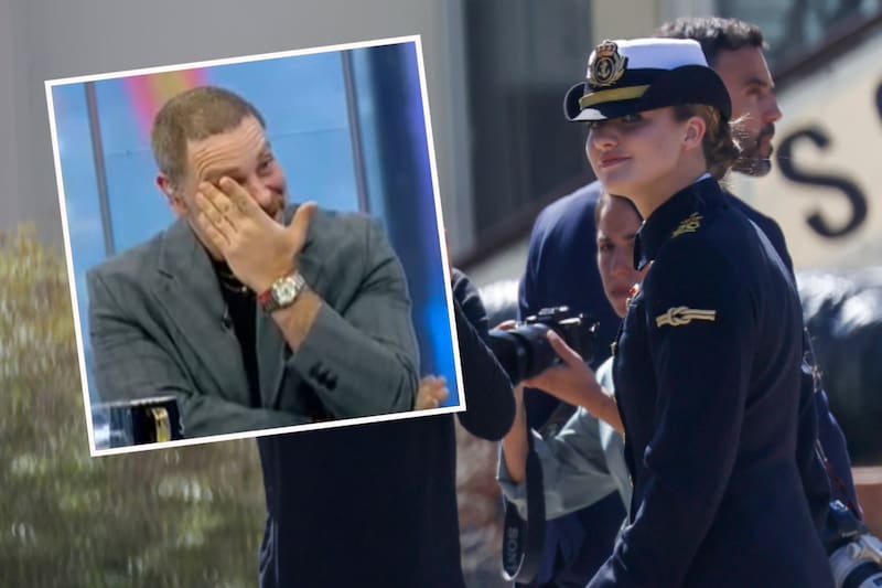 y su reacción al ver a la princesa.