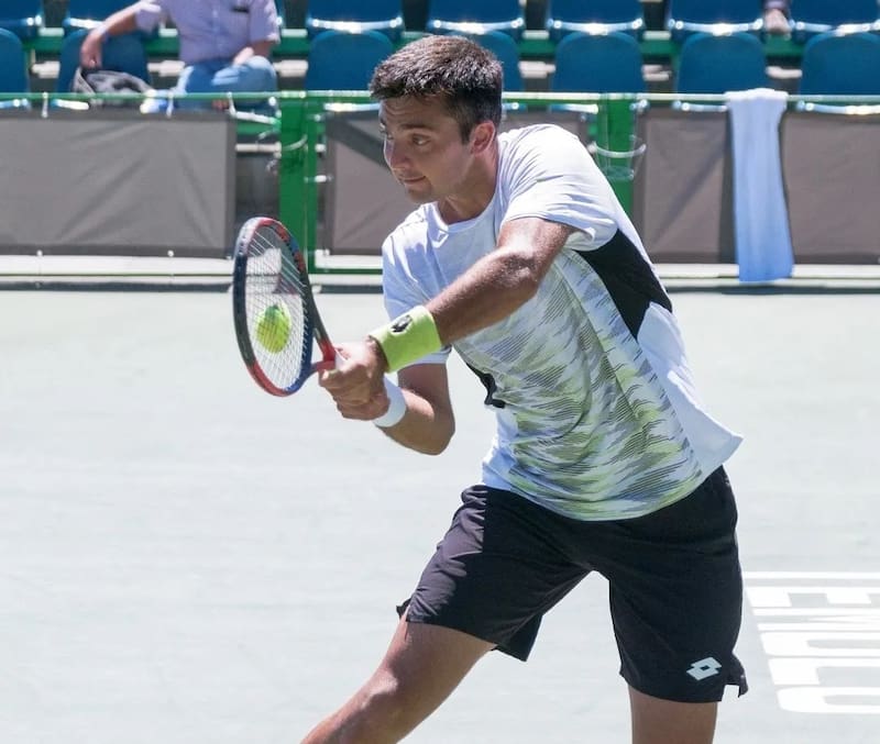 Tomás Barrios en el Challenger de Temuco