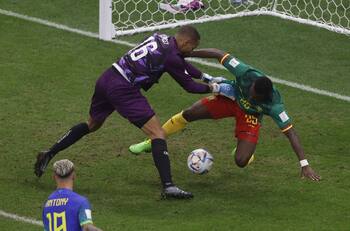 VIDEO | No extrañan a André Onana: las grandes atajadas del arquero de Camerún ante Brasil en Qatar 2022