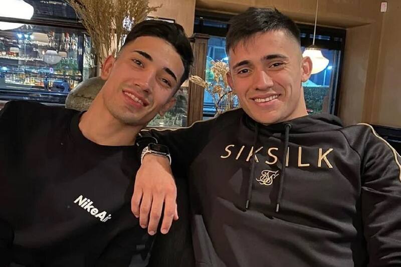 Santiago Solari junto a su hermano Pablo.