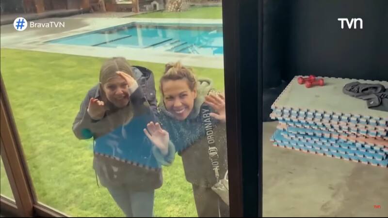 Fran Conserva visitando a su hermana