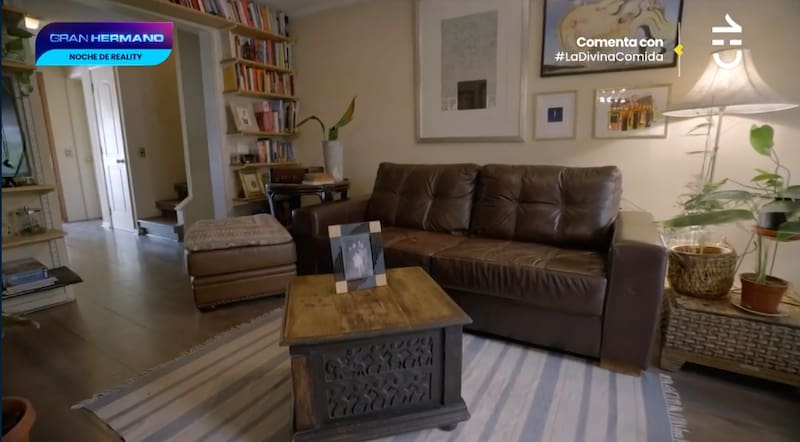 Este es el living de Katty Kowaleczko