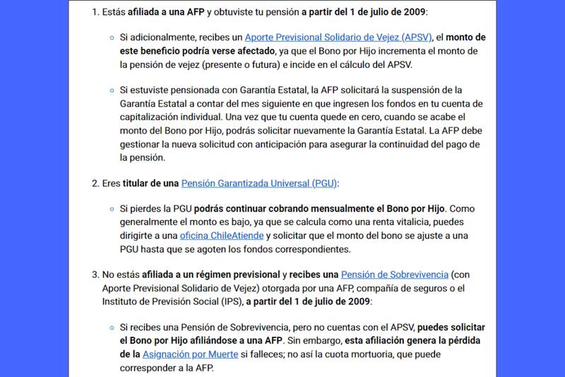 Si cumples una de estas condiciones puedes recibir el beneficio.