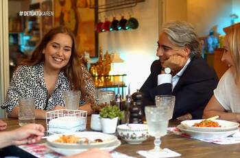 Fernanda Cornejo, hija de Karen Doggenweiler y Marco Enríquez-Ominami, presenta a su pololo en programa de Martín Cárcamo