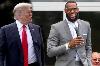 La "sacada de lengua" de LeBron James a Donald Trump tras perder las elecciones en Estados Unidos