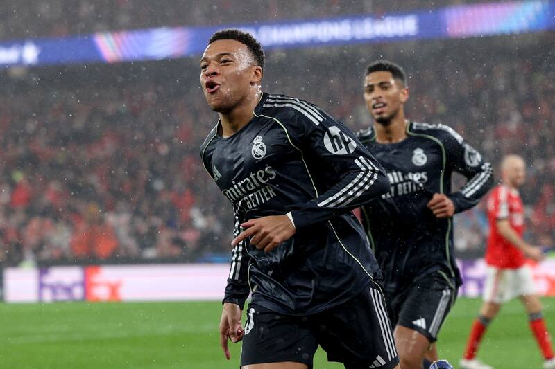 El delantero llegó a los 13 goles en 7 partidos, superando así la marca de Cristiano Ronaldo en el Real Madrid. Foto: EFE.