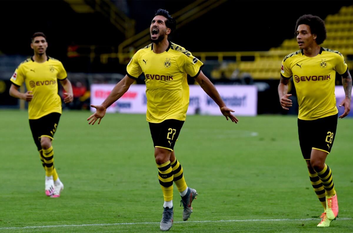 Con este gol de Emre Can Borussia Dortmund mantiene esperanzas en la Bundesliga