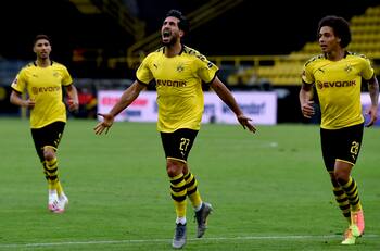 Con este gol de Emre Can Borussia Dortmund mantiene esperanzas en la Bundesliga