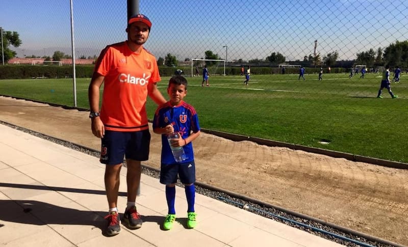 En su etapa como cadete de la U.