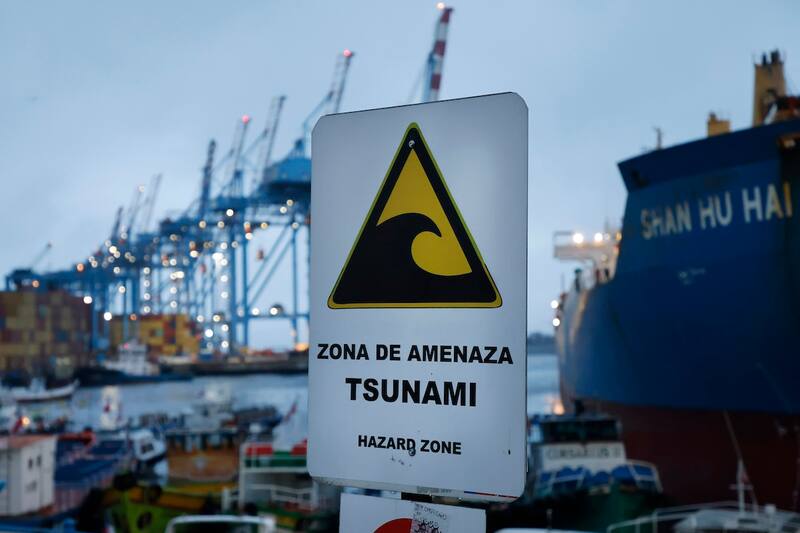 Senapred confirmó los horarios de evacuación en las costas chilenas.