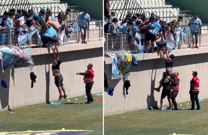 tuvo que pedir ayuda porque no podía volver a la galería.