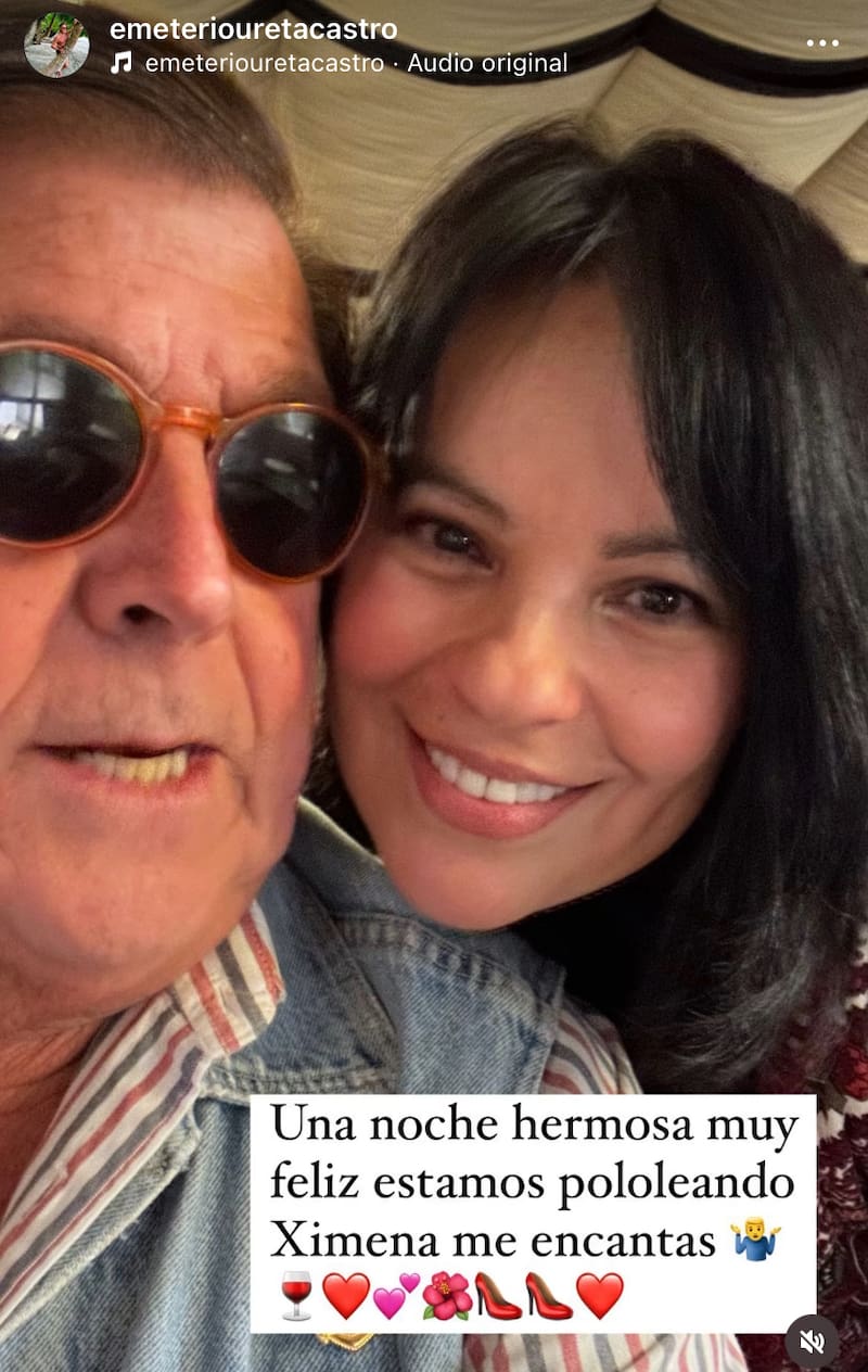 Emeterio Ureta presentó a su nueva polola.