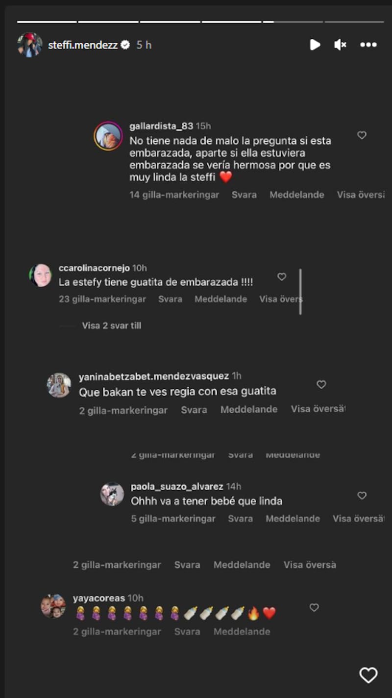 Steffi Méndez aclaró rumores de embarazo por Instagram.