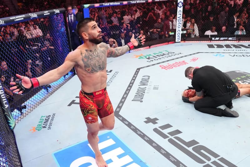 y su K.O. en UFC 317