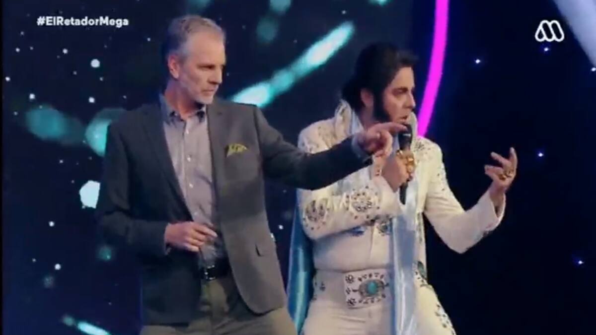 Álvaro Rudolphy saca risas imitando los clásicos pasos de baile de Elvis Presley en "El Retador"