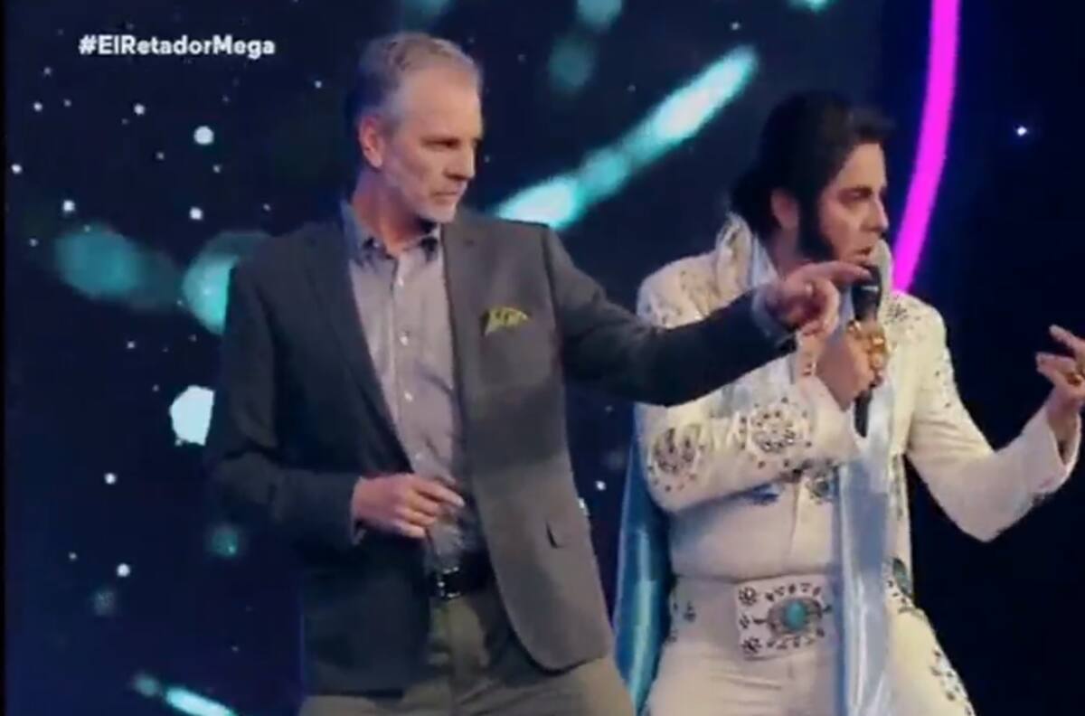 Álvaro Rudolphy saca risas imitando los clásicos pasos de baile de Elvis Presley en "El Retador"
