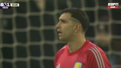 VIDEO | Así relataron en ESPN el error de Dibu Martínez que le costó la derrota a Aston Villa