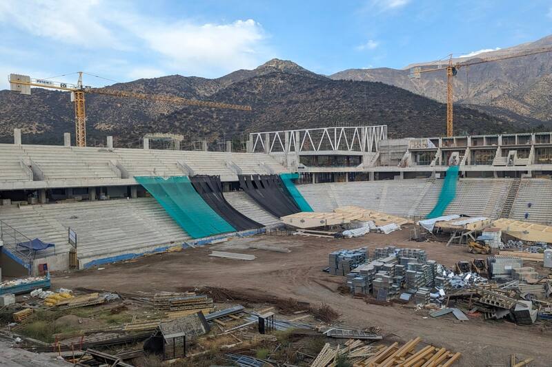 tiene la segunda bandeja de la galería norte casi lista.