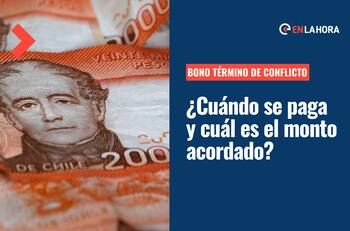 ¿Cuándo se paga el Bono Término de Conflicto y cuál es el monto que se acordó?