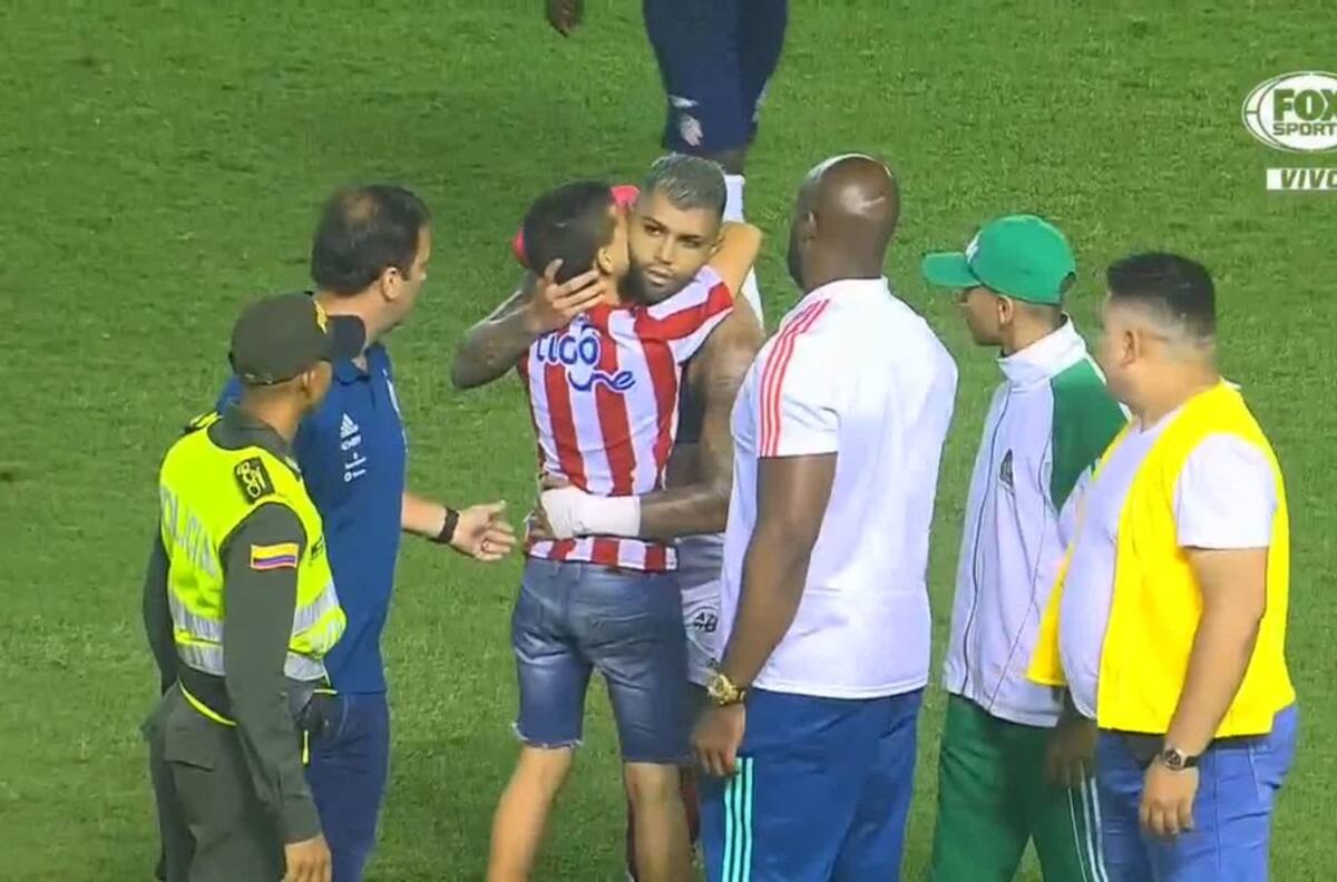 El noble gesto de Gabigol en la Libertadores con un pequeño hincha