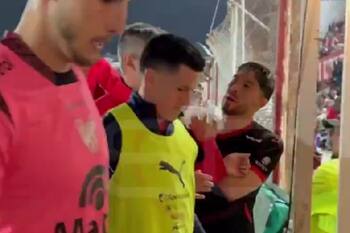 Felipe Loyola tuvo fuerte cara a cara con jugador de Instituto que lo lesionó en Argentina