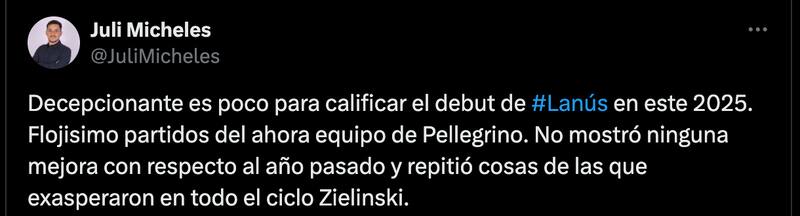Cuestionaron a Mauricio Pellegrino.