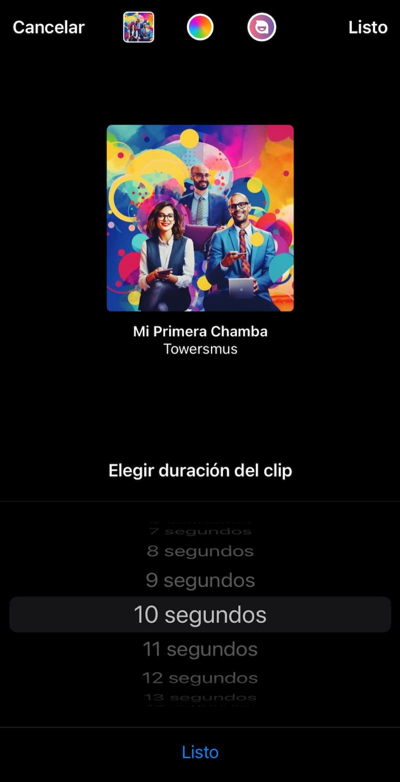 La duración irá entre 5 y 15 segundos.