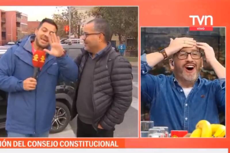 El divertido chascarro transmitido en vivo.