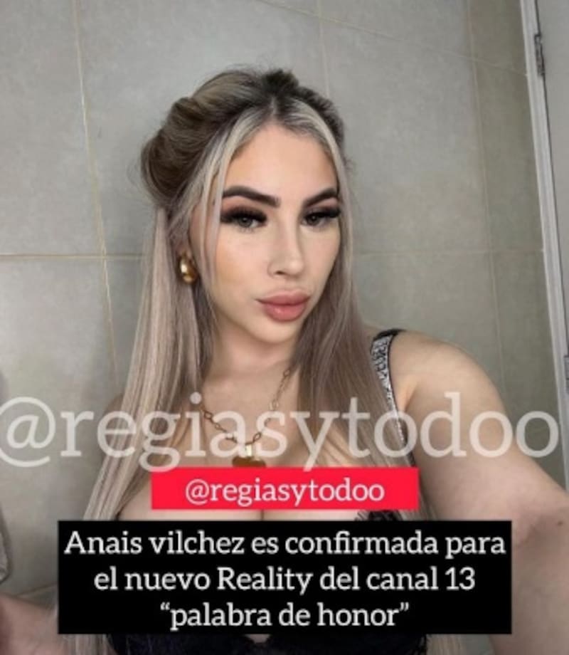 Anaís Vilches. Créditos: Instagram