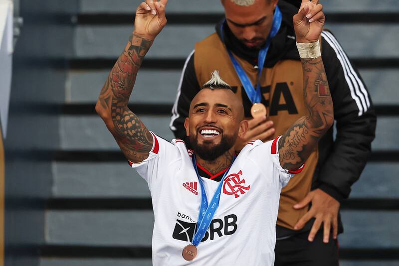Arturo Vidal y Erick Pulgar vienen de quedarse con el tercer lugar del Mundial de Clubes con Flamengo.