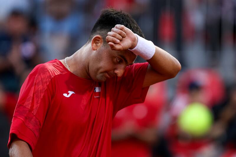 El chileno fue eliminado del Indian Wells. Foto: Felipe Escobedo / En Cancha