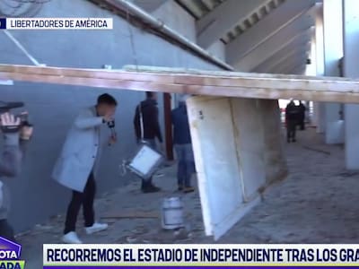 “Parece la Franja de Gaza”: TV argentina mostró el día después en el Estadio de Independiente