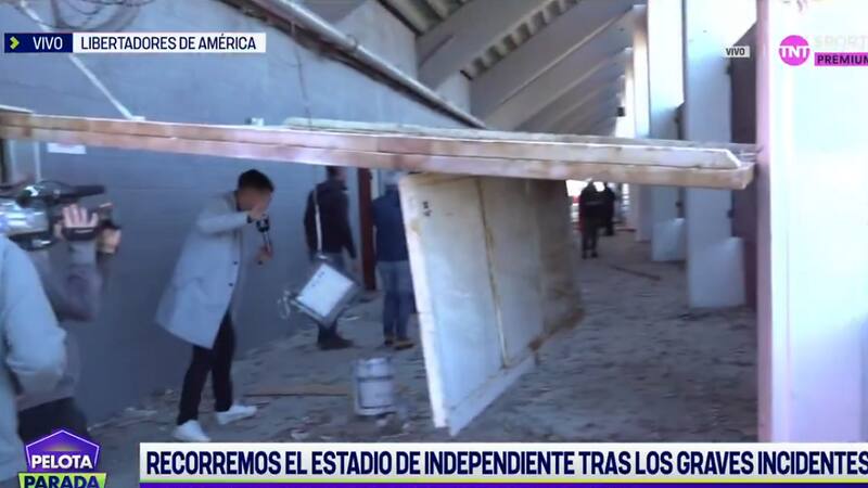 “Parece la Franja de Gaza”: TV argentina mostró el día después en el Estadio de Independiente