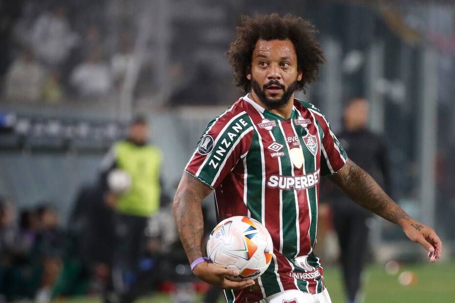 Marcelo jugando en Fluminense esta temporada